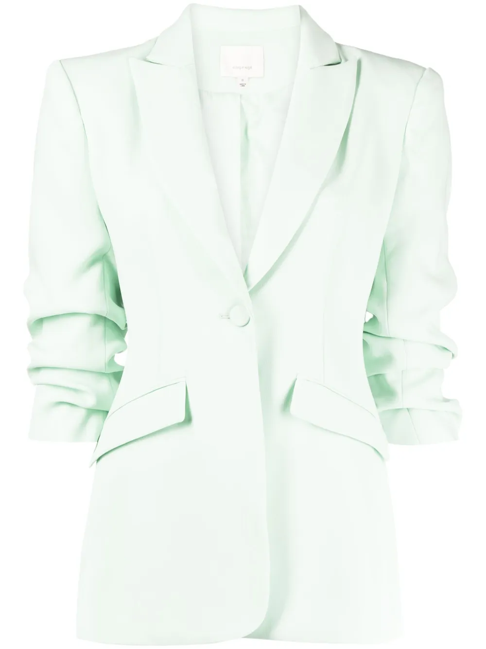 CINQ À SEPT EVA RUCHED-SLEEVE BLAZER