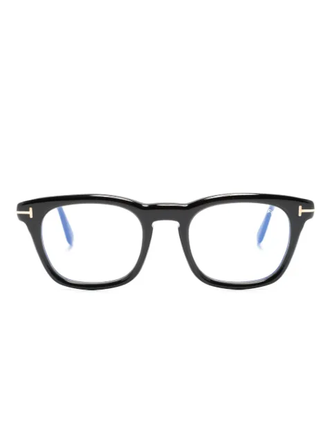TOM FORD Eyewear logo-plaque square-frame glasses