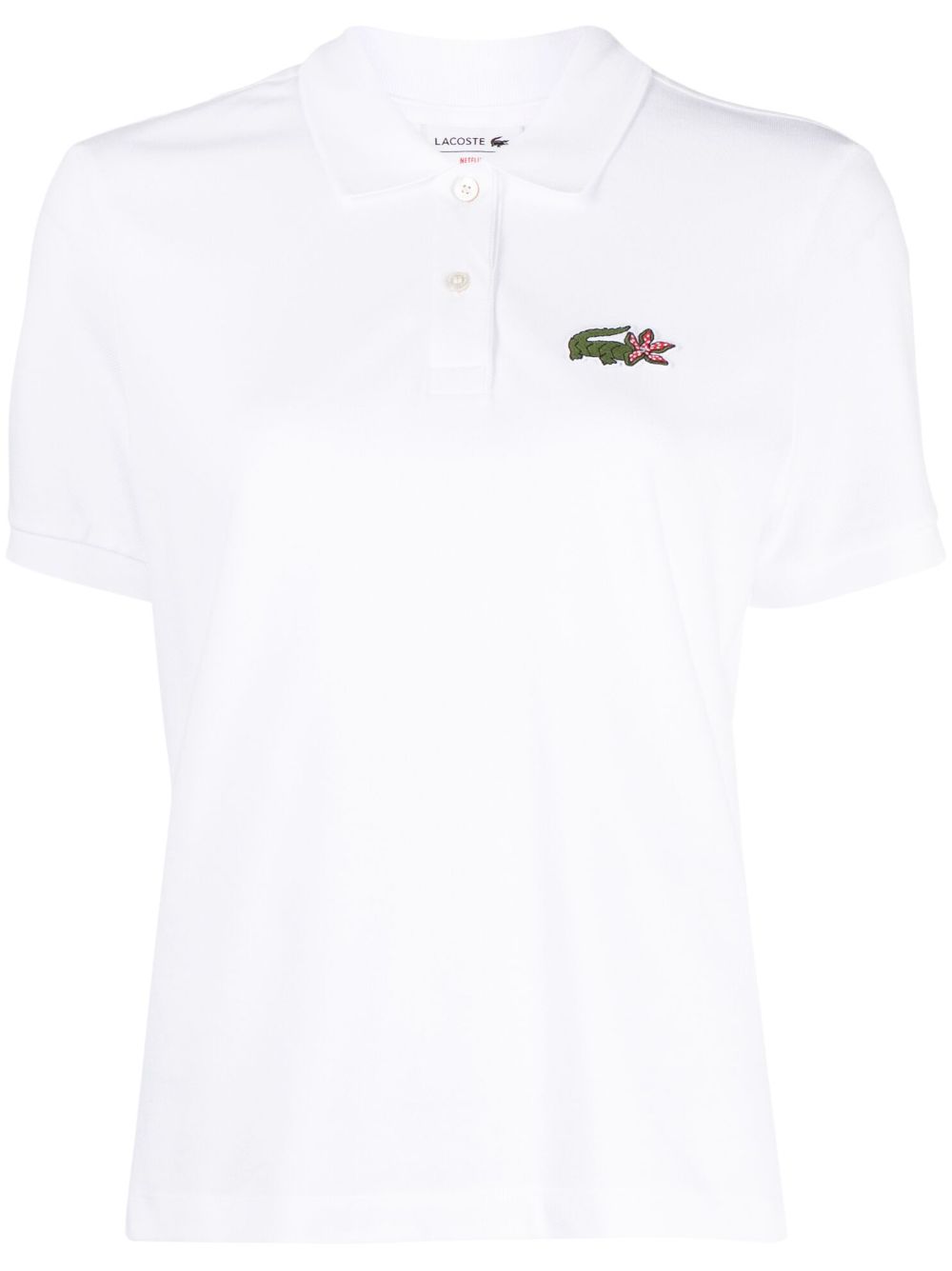Lacoste Stranger Things short-sleeved polo shirt - White