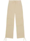 GANNI drawstring straight-leg trousers - Neutrals