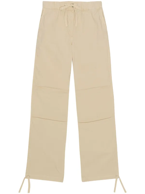 GANNI ドローストリング ストレートパンツ | ニュートラル | FARFETCH JP