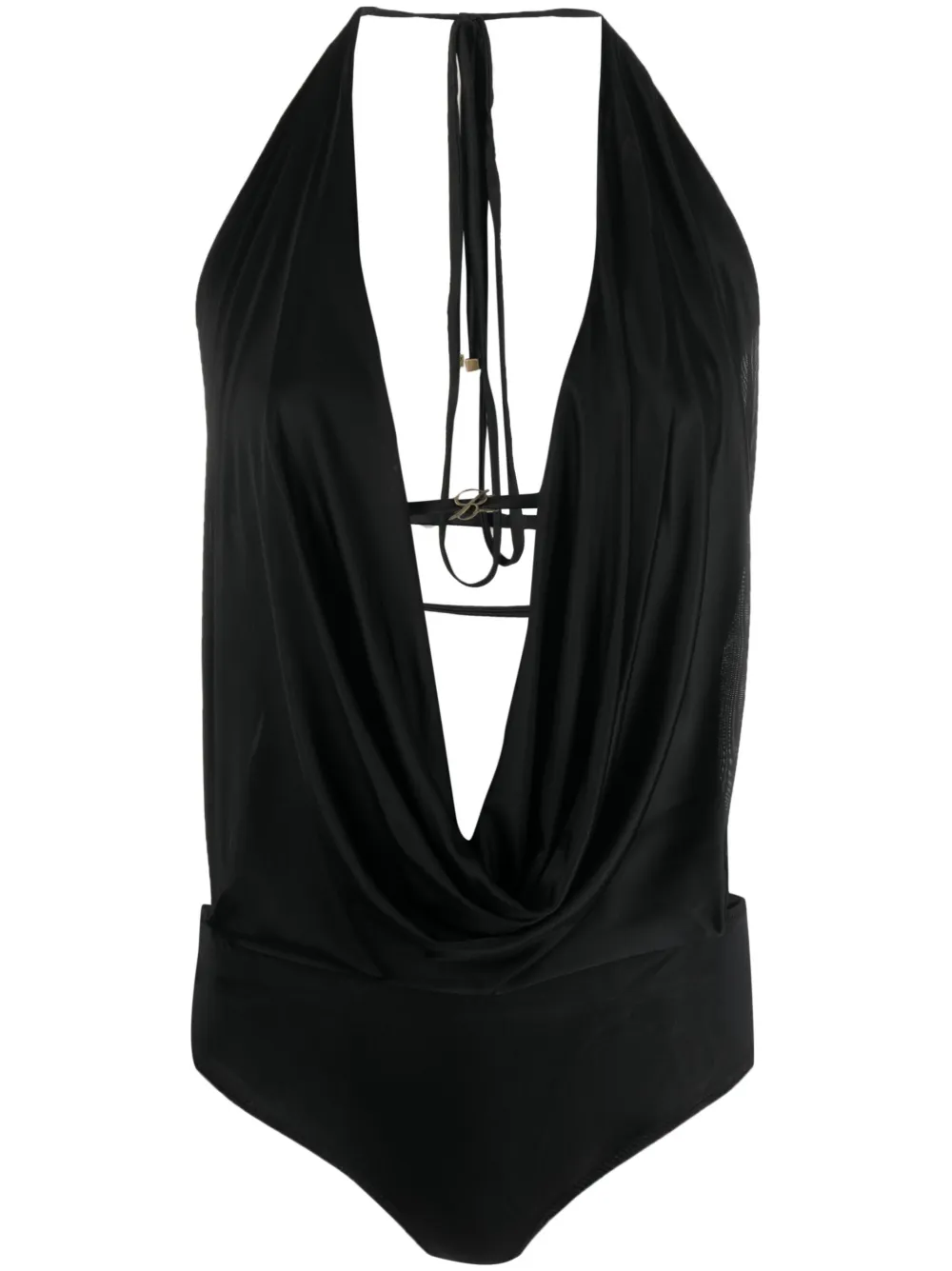 Blumarine logo-plaque sleeveless body