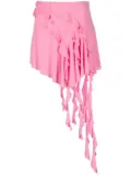 Blumarine asymmetric ruffled skirt - Pink