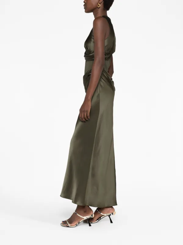 Christopher Esber Verdant Falls Silk Maxi Dress - Green Christopher Esber Verdant Falls Silk Maxi Dress - Green
