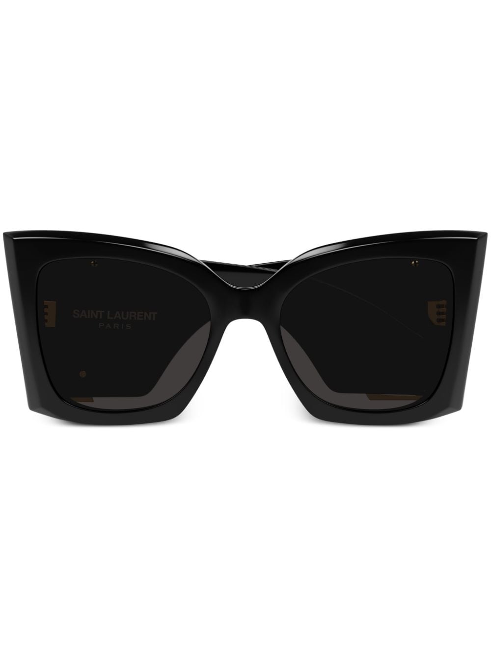 Shop Saint Laurent Slp Blaze Oversized-frame Sunglasses In Black