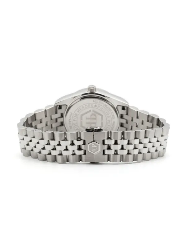 PHILIPPE×philippe Philipp Plein Date Superlative 34mm | Silver | FARFETCH GR