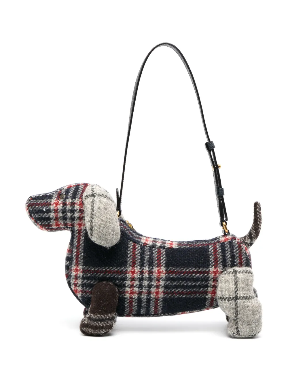 Thom Browne Hector plaid-check Wool Shoulder Bag - Farfetch