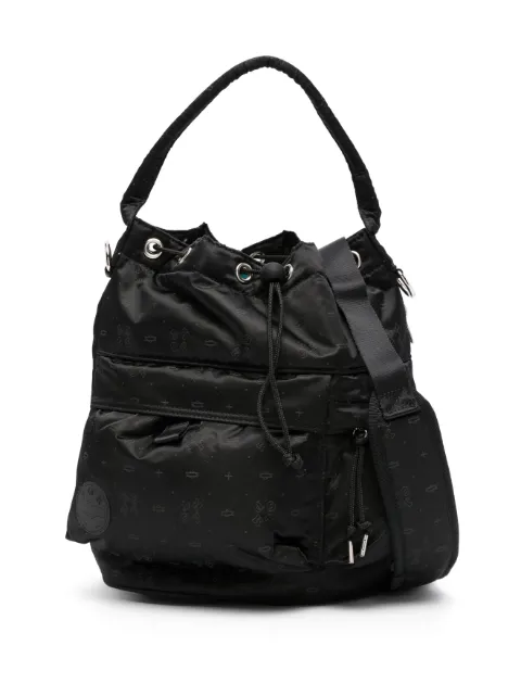 Porter-Yoshida & Co. monogram-print drawstring tote bag
