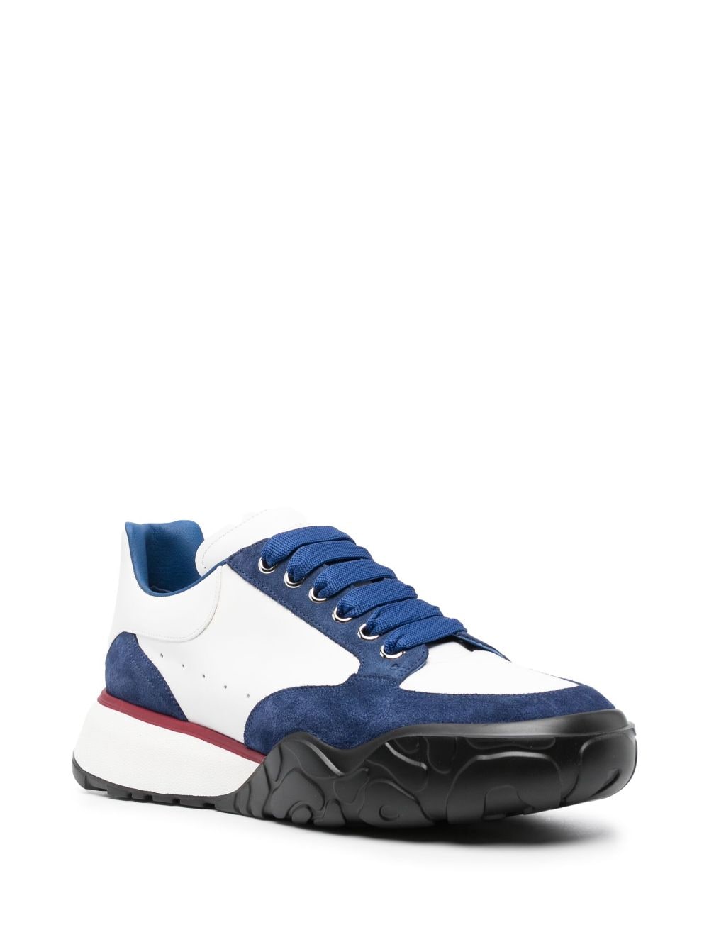 Alexander McQueen court low-top sneakers - Wit