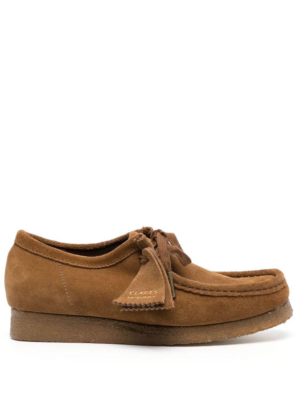 Clarks Brown Wallabee Cola Suede Loafers | ModeSens
