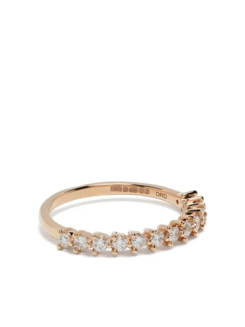 Dana Rebecca Designs anillo Vivienne Lily en oro rosa de 14kt con diamantes