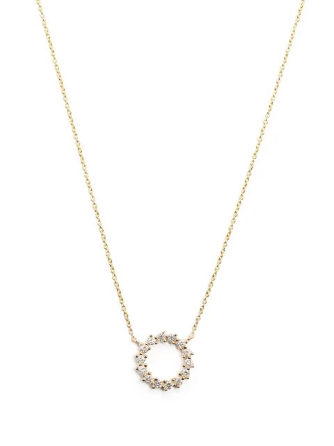 Dana Rebecca Designs collier Vivienne Lily en or 14ct pavé de diamants
