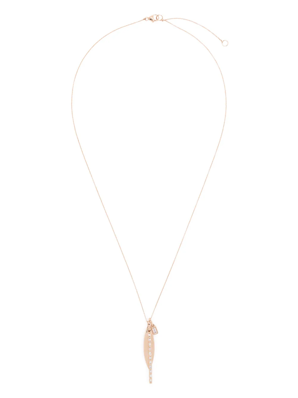 Dana Rebecca Designs 14kt Rose Gold Sadie Pearl Diamond Charm Necklace In Gold