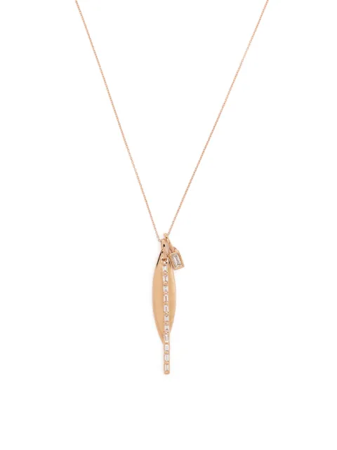 Dana Rebecca Designs 14kt rose gold Sadie Pearl diamond charm necklace