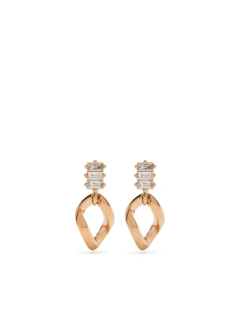 Dana Rebecca Designs pendientes Remi Florence en oro rosa de 14kt con diamantes