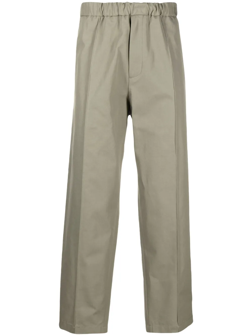 JIL SANDER ELASTICATED-WAIST PLEATED TROUSERS