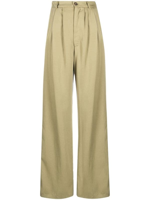 Reformation Mason wide-leg Linen Trousers - Farfetch