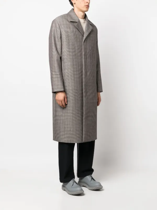 Checked 2024 wool coat