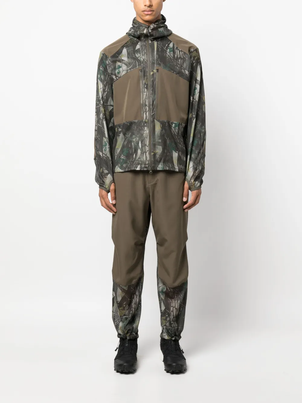 Snow Peak printed insect shield mesh jacket - Groen