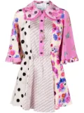 Natasha Zinko panelled silk minidress - Pink