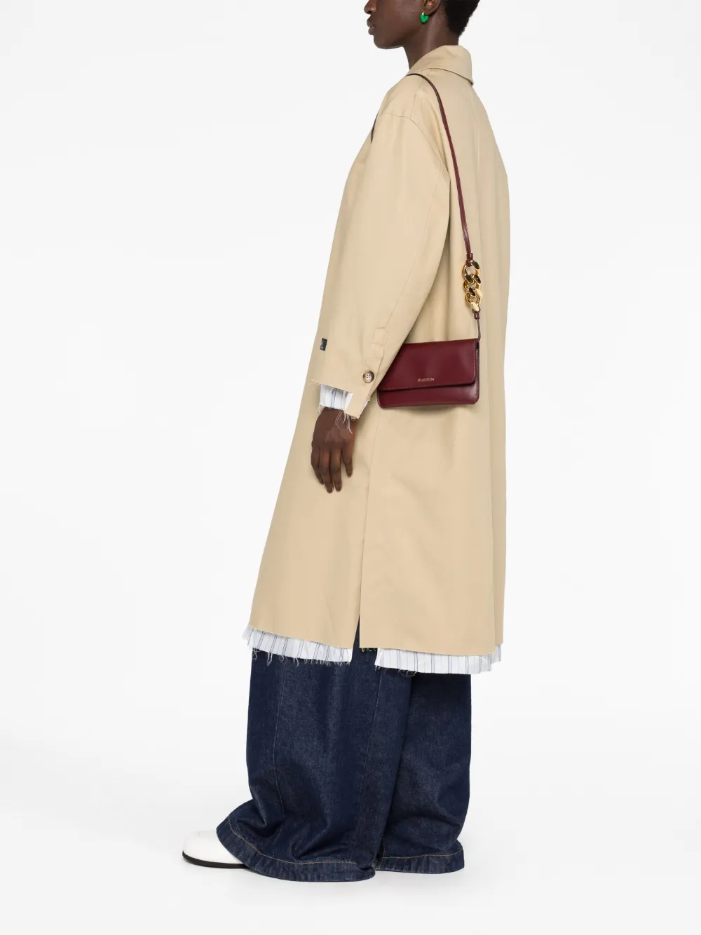 JW Anderson chain-detail pouch crossbody bag - Rood