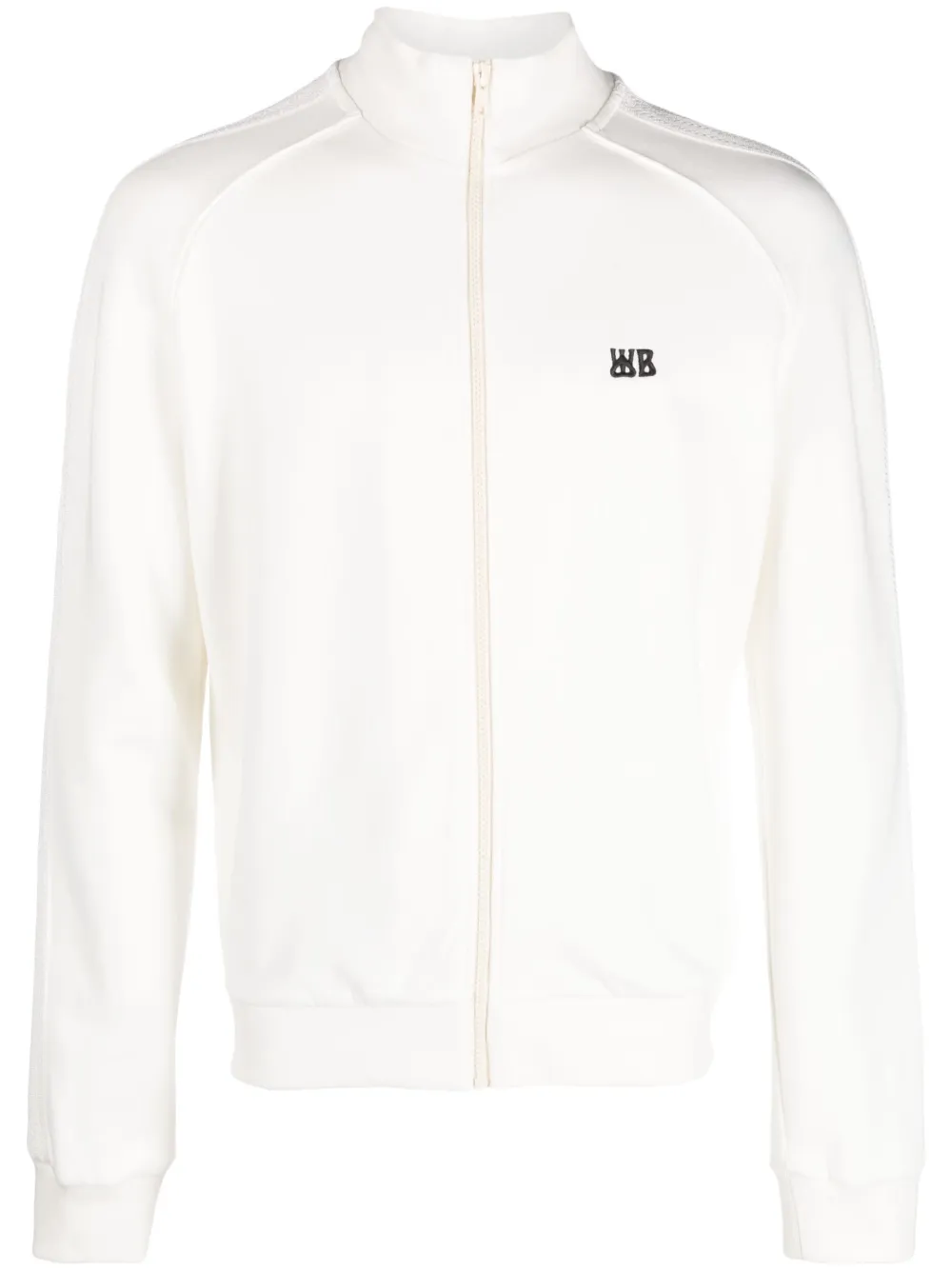 Shop Wales Bonner Wander Graphic-print Track Jacket In White