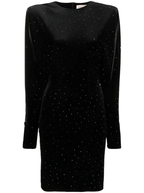 Robe en velours à détails de clous - Alexandre Vauthier - Modalova