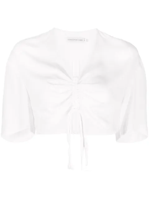Christopher Esber drawstring crop top