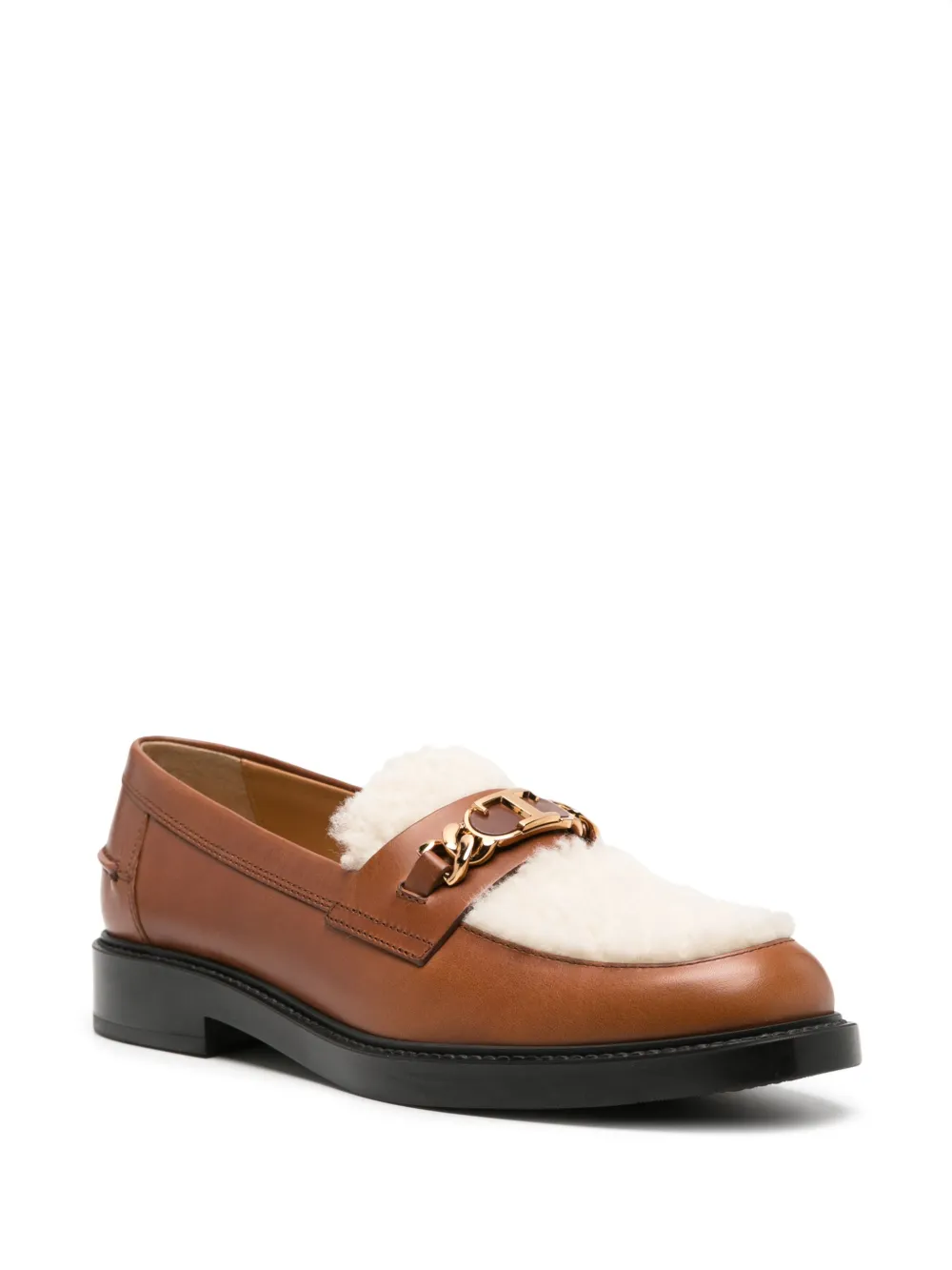 Tod's T Chain lammy muiltjes - Bruin
