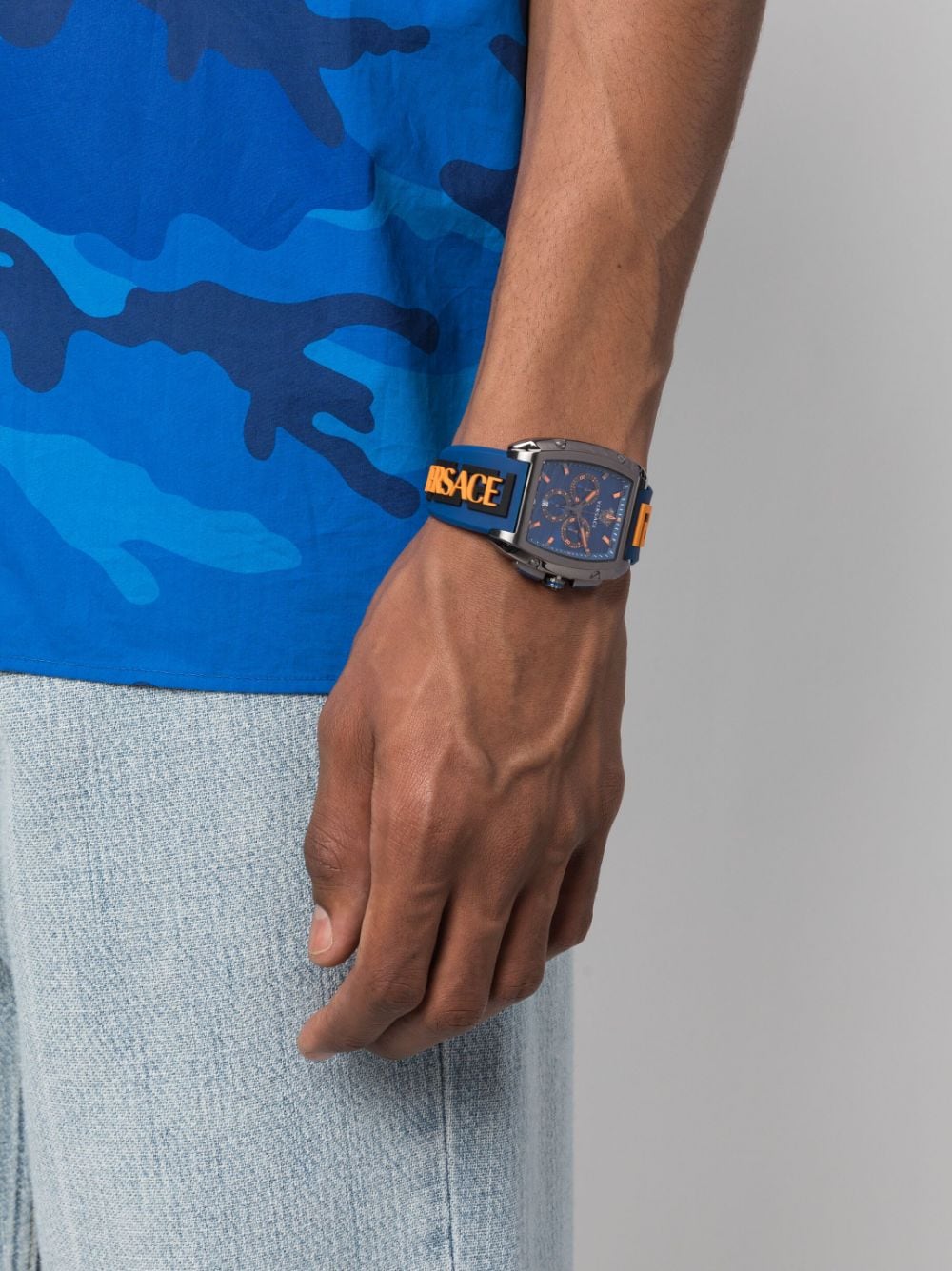 Versace Dominus horloge - Blauw