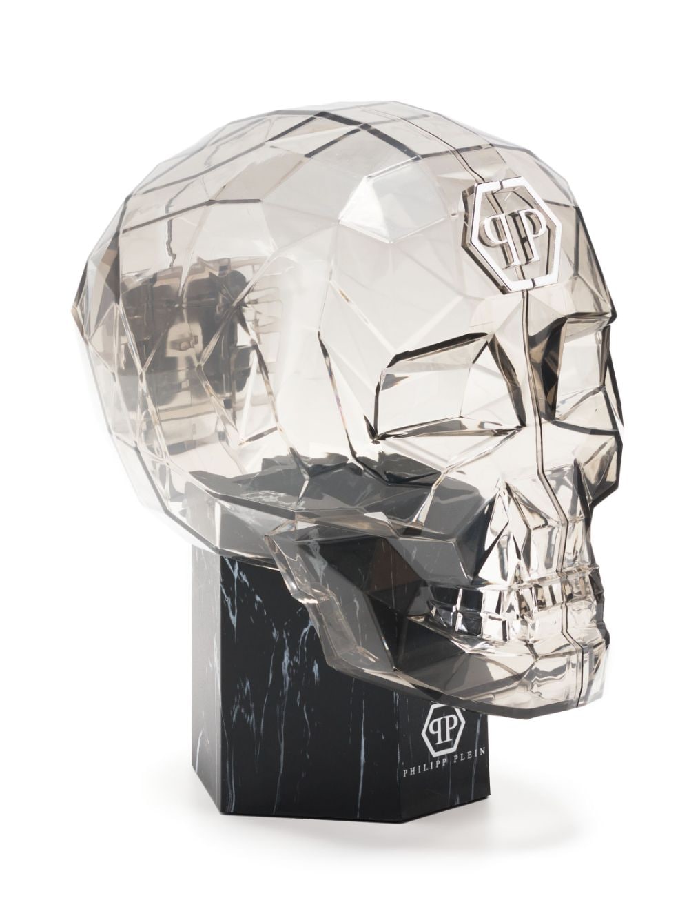 Shop Philipp Plein Skeleton Spectre 42mm In Silver