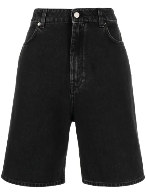 LouLou de Saison washed denim organic cotton shorts