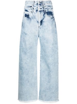 Marques'Almeida tie-dye wide-leg Cargo Jeans - Farfetch