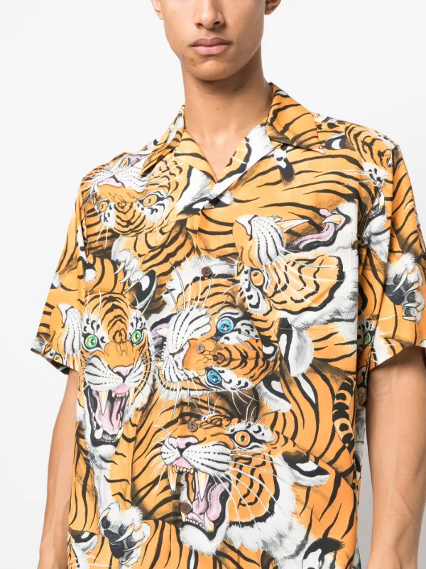 WACKO MARIA tiger-print short-sleeve Shirt - Farfetch