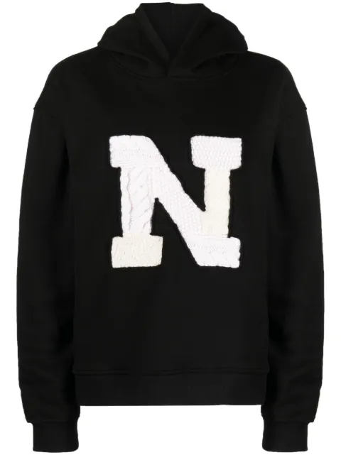 Nahmias hoodie con parche del logo y diseño patchwork