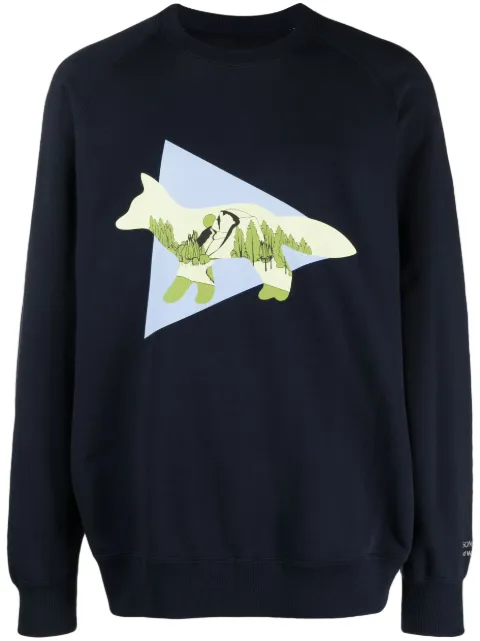 and Wander x Maison Kitsune 圆领卫衣