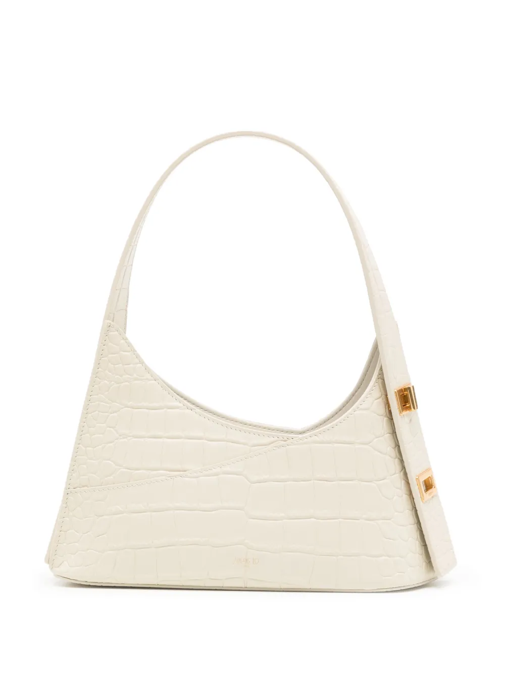 Apede Mod Mini Tasche Mit Kroko-effekt In White