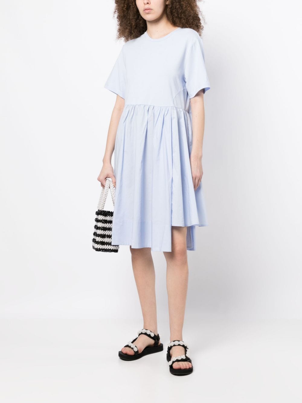 Shop B+ab Asymmetric-design Dress In Blau