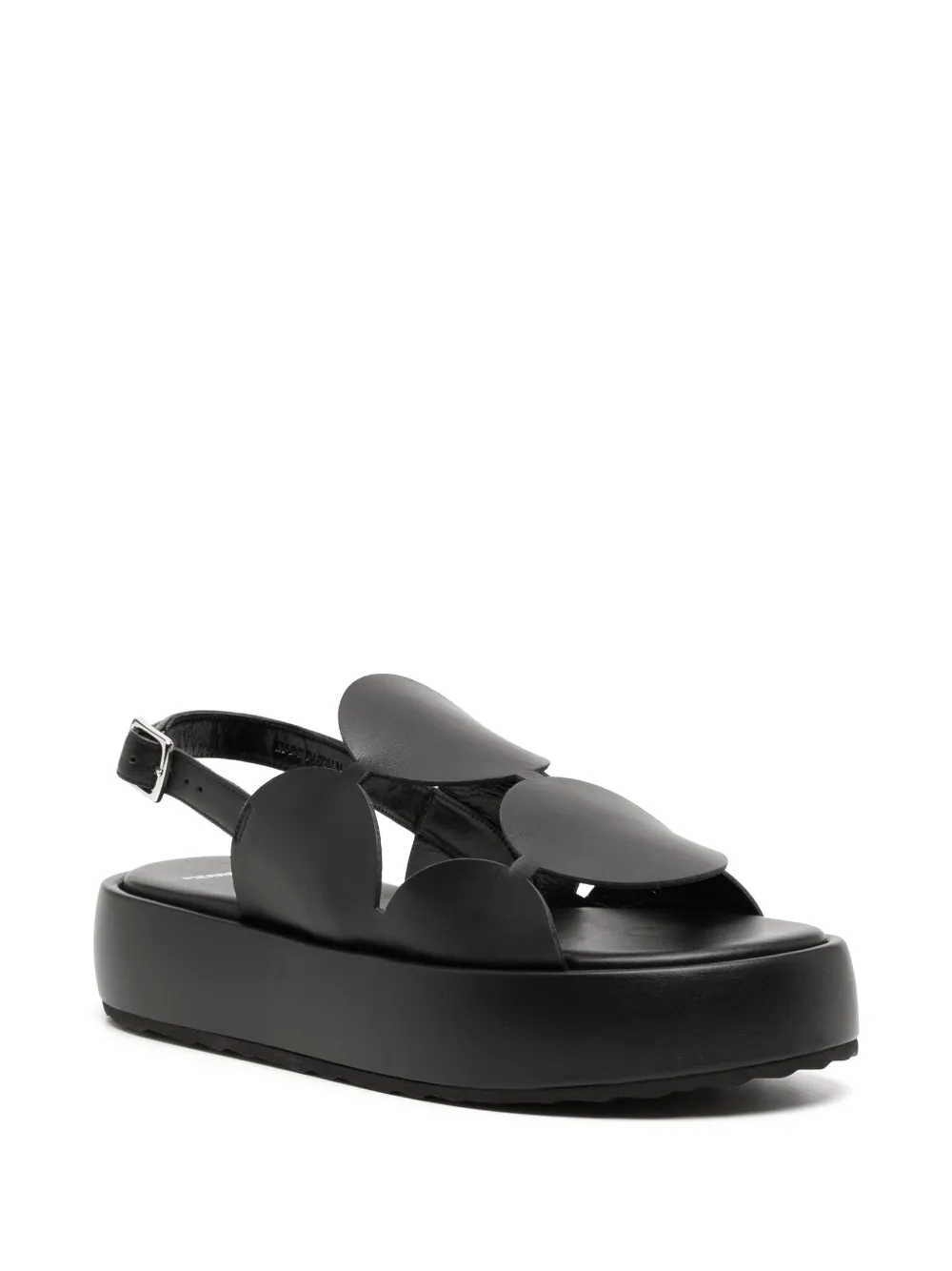 Pierre Hardy Bulles Mega sandalen met plateauzool - Zwart