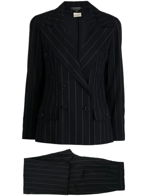 CHANEL Pre-Owned 1997-1998 pinstripe tailored suit