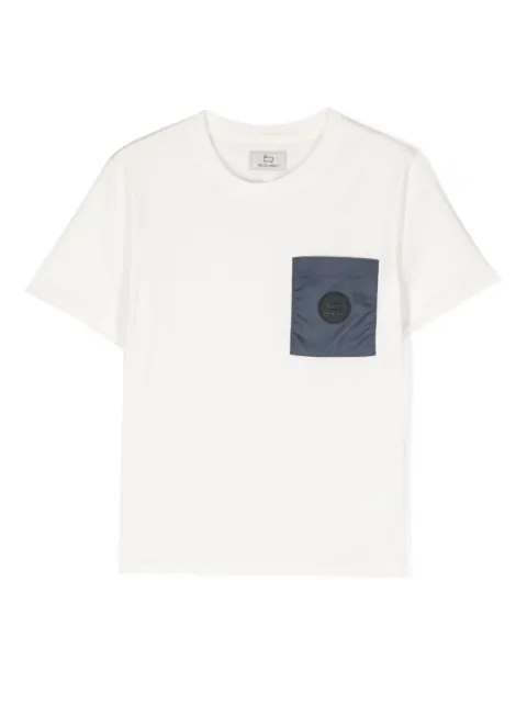 Woolrich Kids - logo-patch cotton T-shirt