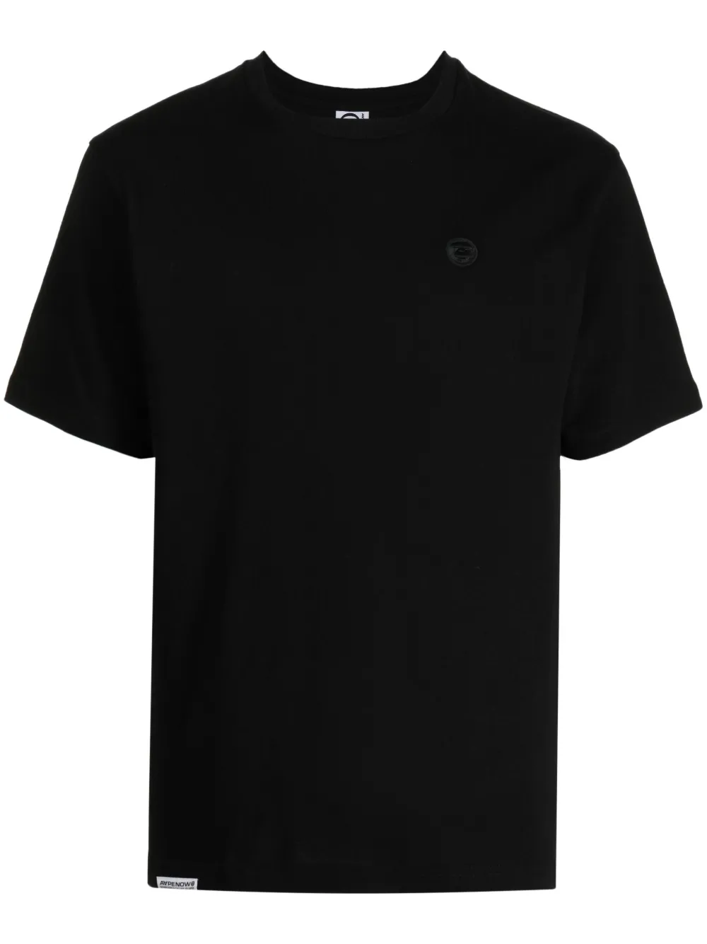 AAPE BY *A BATHING APE® embroidered-logo cotton T-shirt - Black