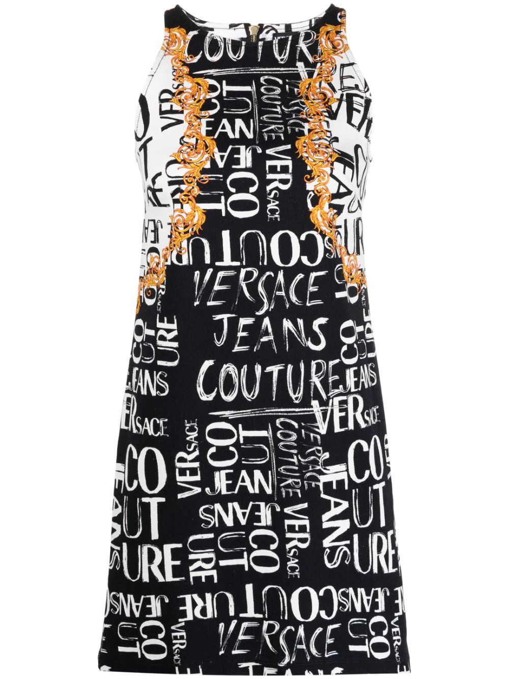 Image 1 of Versace Jeans Couture graphic-print sleeveless dress