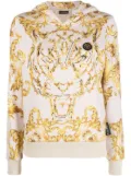 Plein Sport Baroque-print long-sleeved hoodie - Neutrals