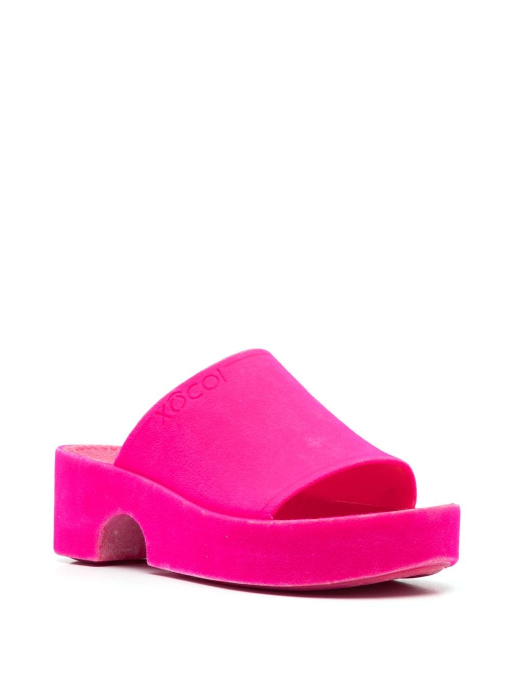 XOCOI Slippers met plateauzool - Roze