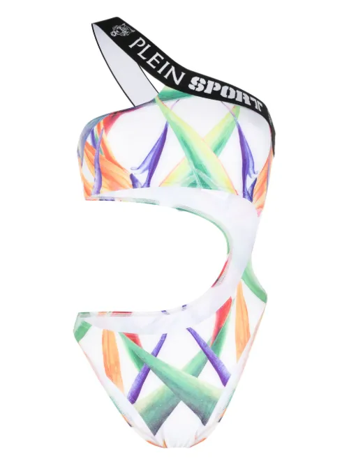 Maillot de bain imprimé à épaules dénudées - Plein Sport - Modalova