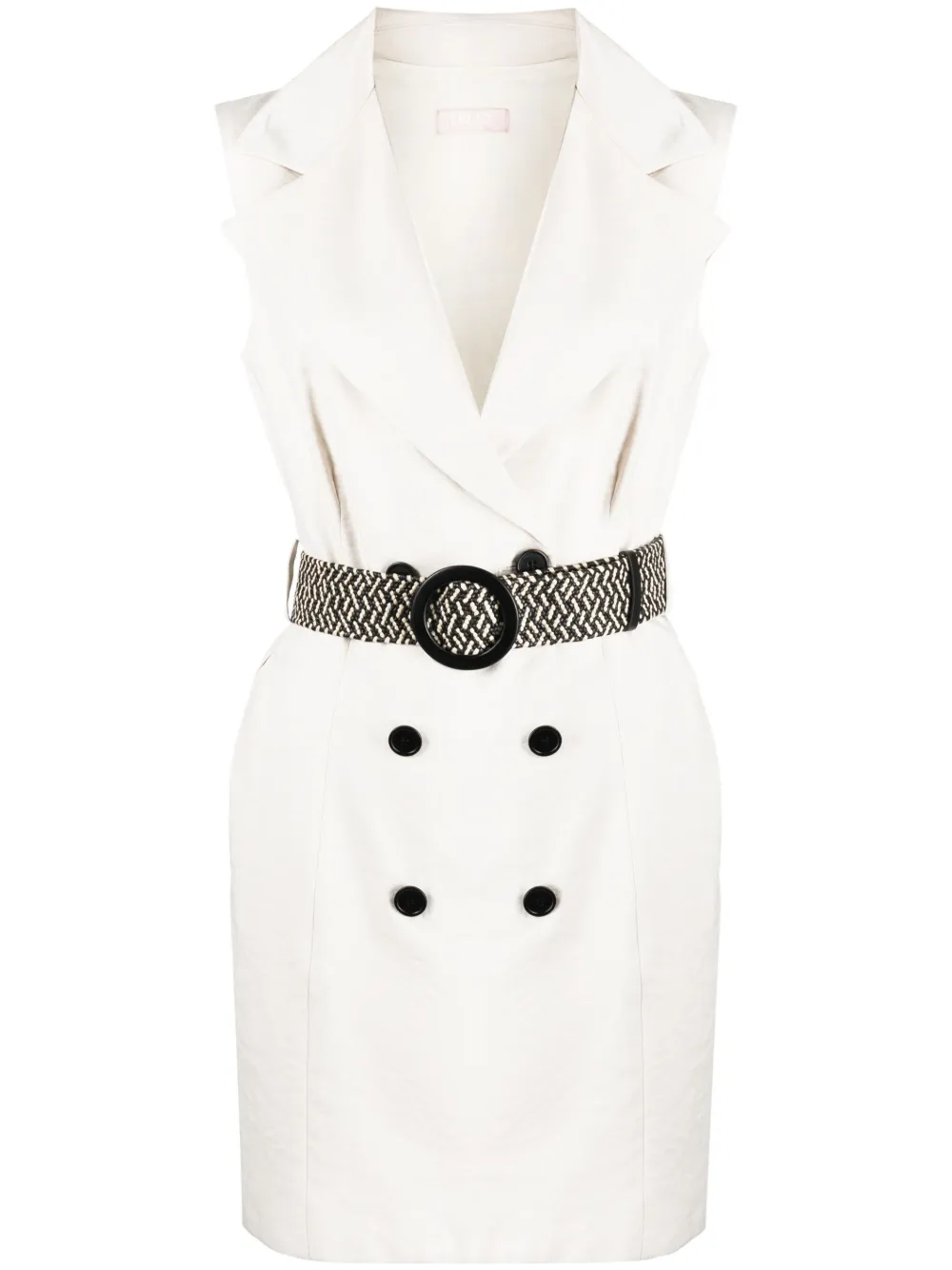 liu-jo-double-breasted-belted-minidress-farfetch