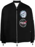 OAMC logo-patch cotton bomber jacket - Black