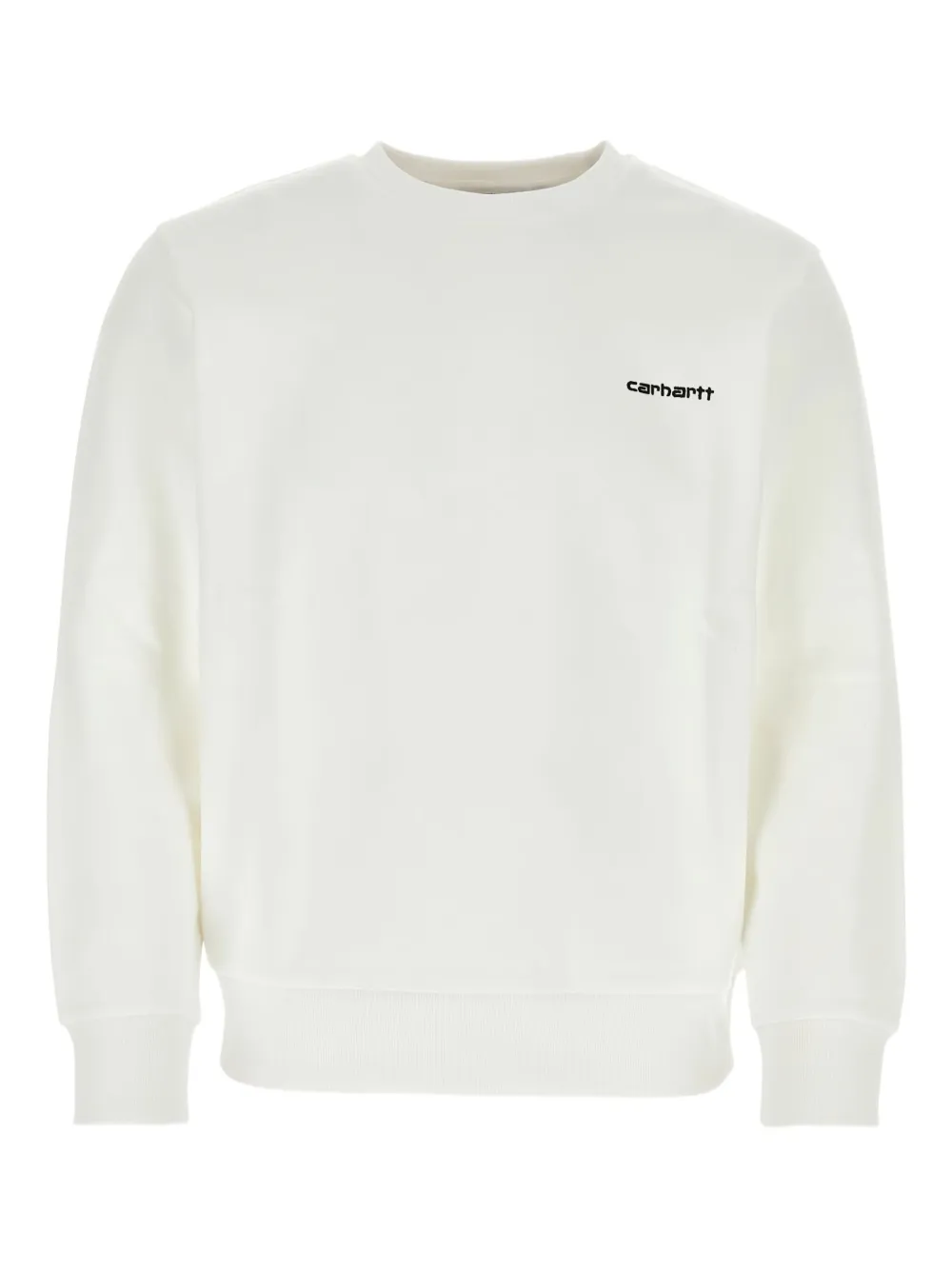 Carhartt Cotton Crew-neck Sweatshirt In White