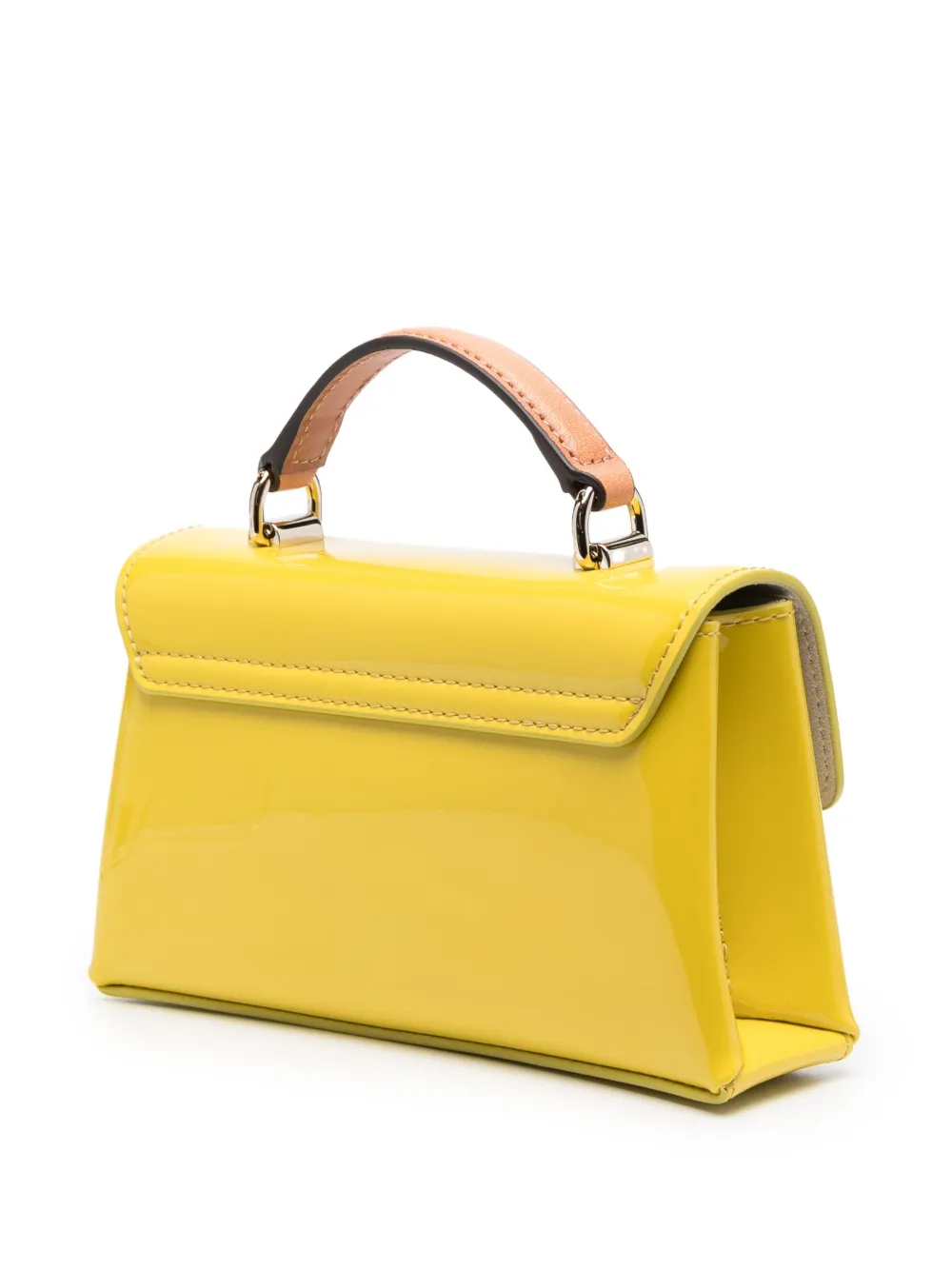 Furla Logoplaque Leather Crossbody Bag In Yellow ModeSens